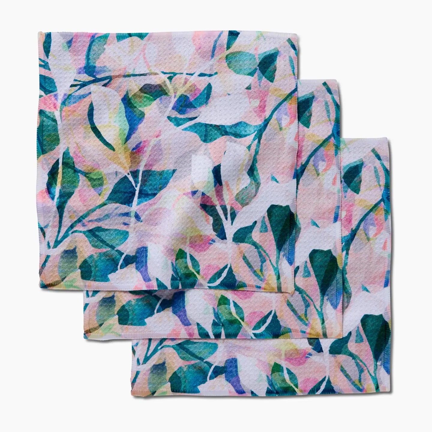 Painted Foliage Dishcloth Set