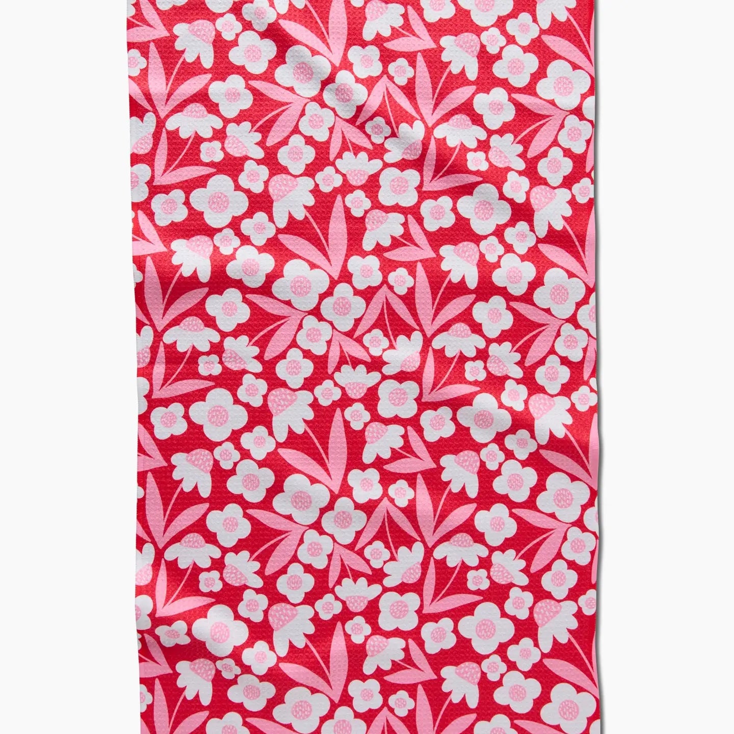 Pink Blooms Tea Towel