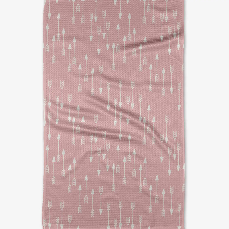 Pink Little Arrows Tea Towel