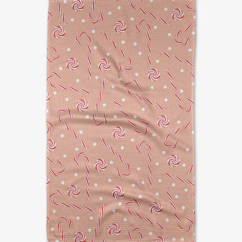 Pink Peppermint Tea Towel