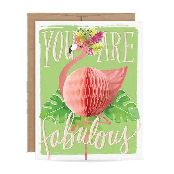 Pop-Up Card - Flamingo