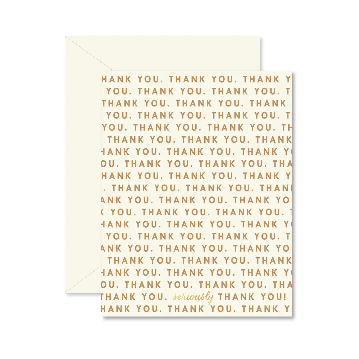 Repeating Thank You Greeting Card