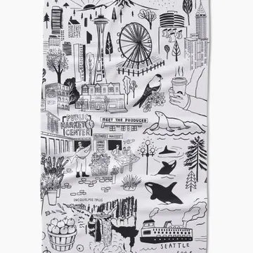 Geometry Travel Tea Towel