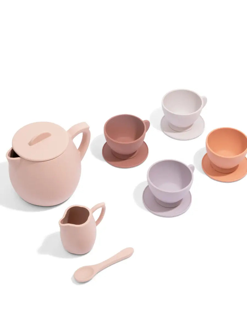 Silicone Tea Set - Petal | Kids Pretend Playset