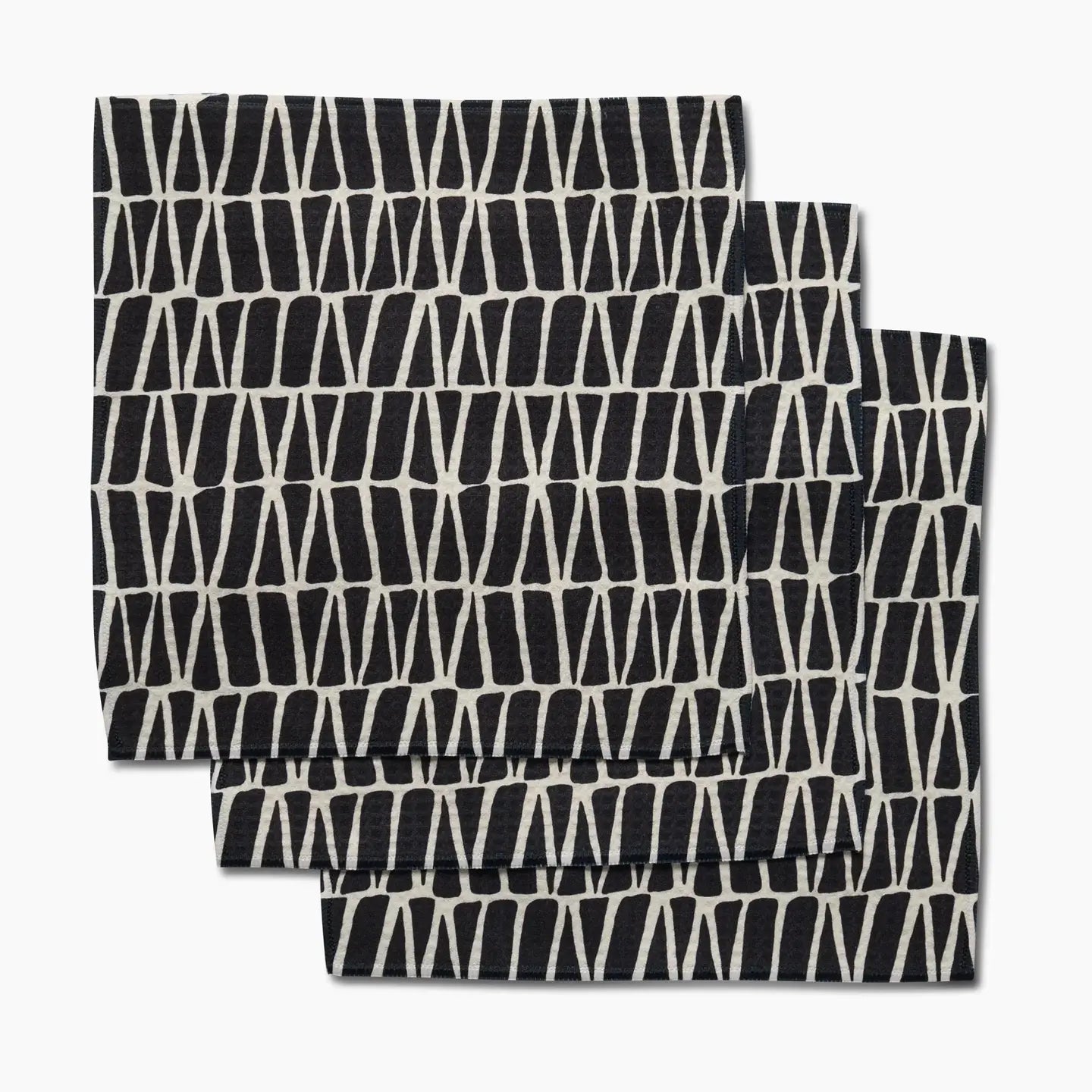 Textured Geometry Washcloth Set