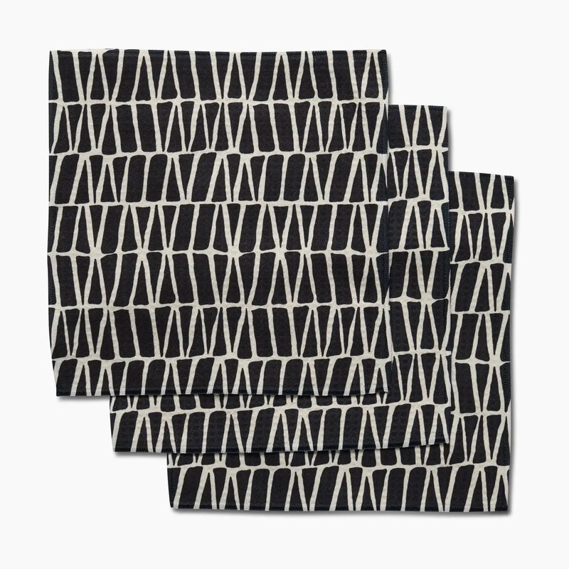 Textured Geometry Washcloth Set