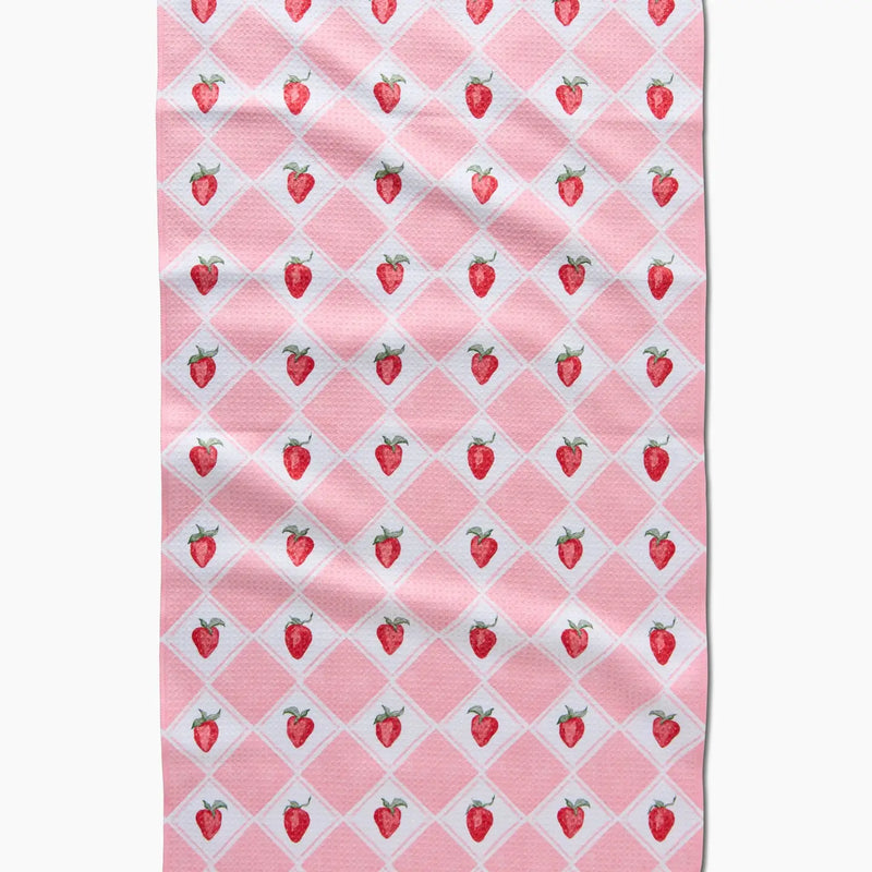 Vera Strawberries Tea Towel