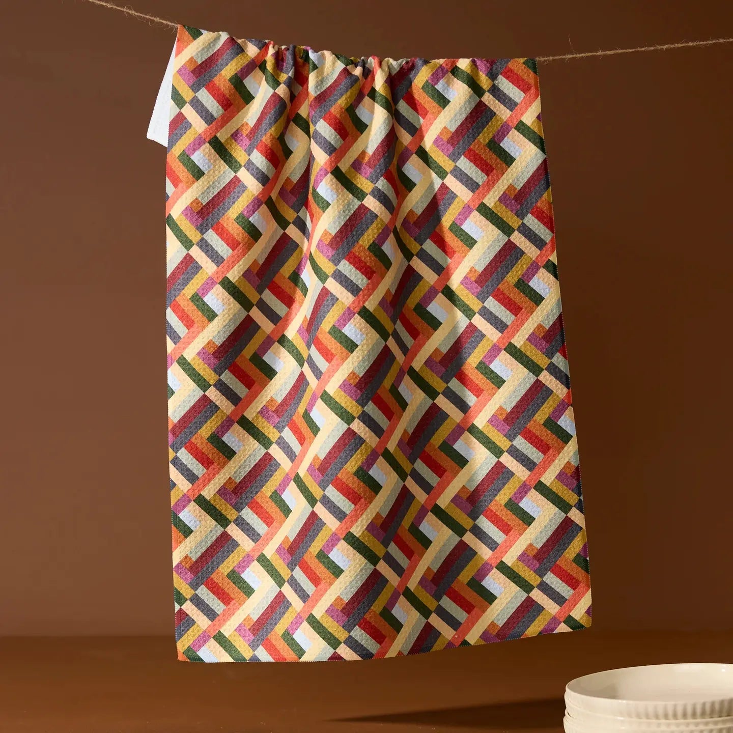 Vivid Cascade Tea Towel