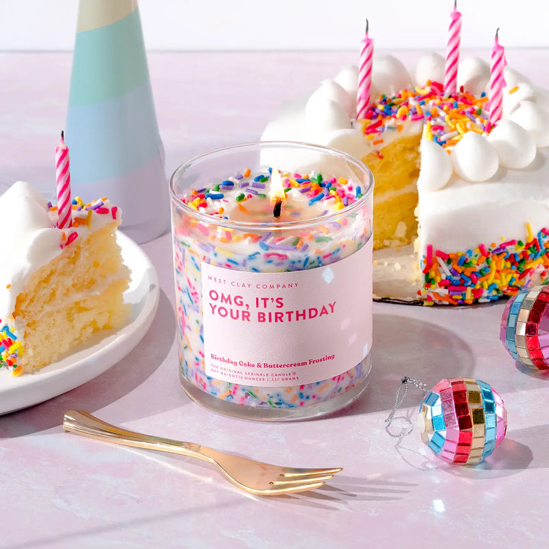 Birthday Sprinkle Candle Vanilla Buttercream Sprinkles Cake