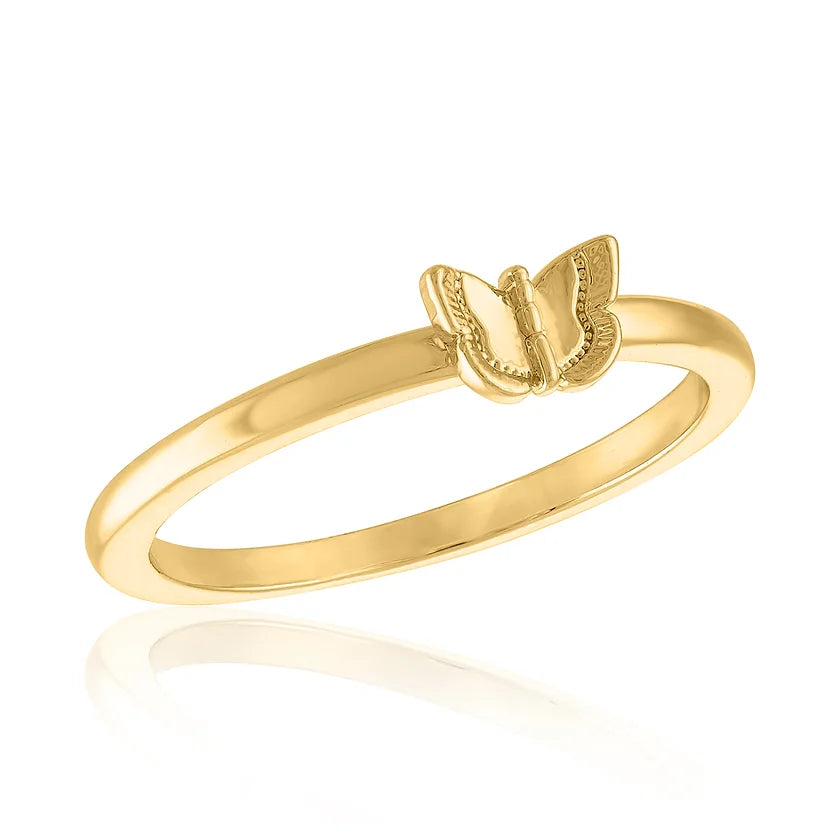 Petite Butterfly Gold Layers Ring