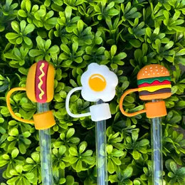 Fast Food Straw Toppers