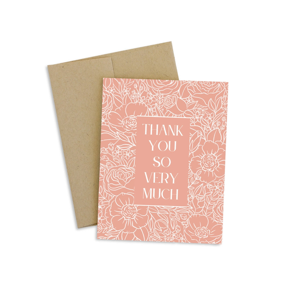 "Thank You So Very Much" Greeting Card