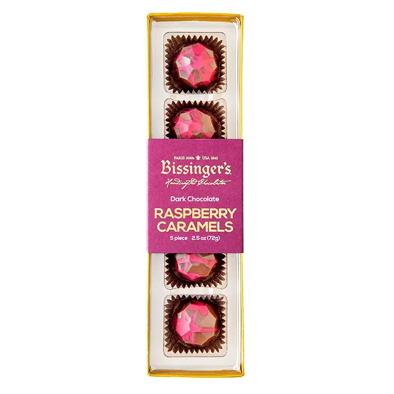 Dark Chocolate Raspberry Caramel Flight - 5 Pc