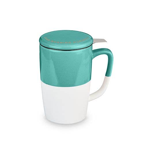 Delia™ Good Morning Gorgeous Tea Mug & Infuser Pinky Up®