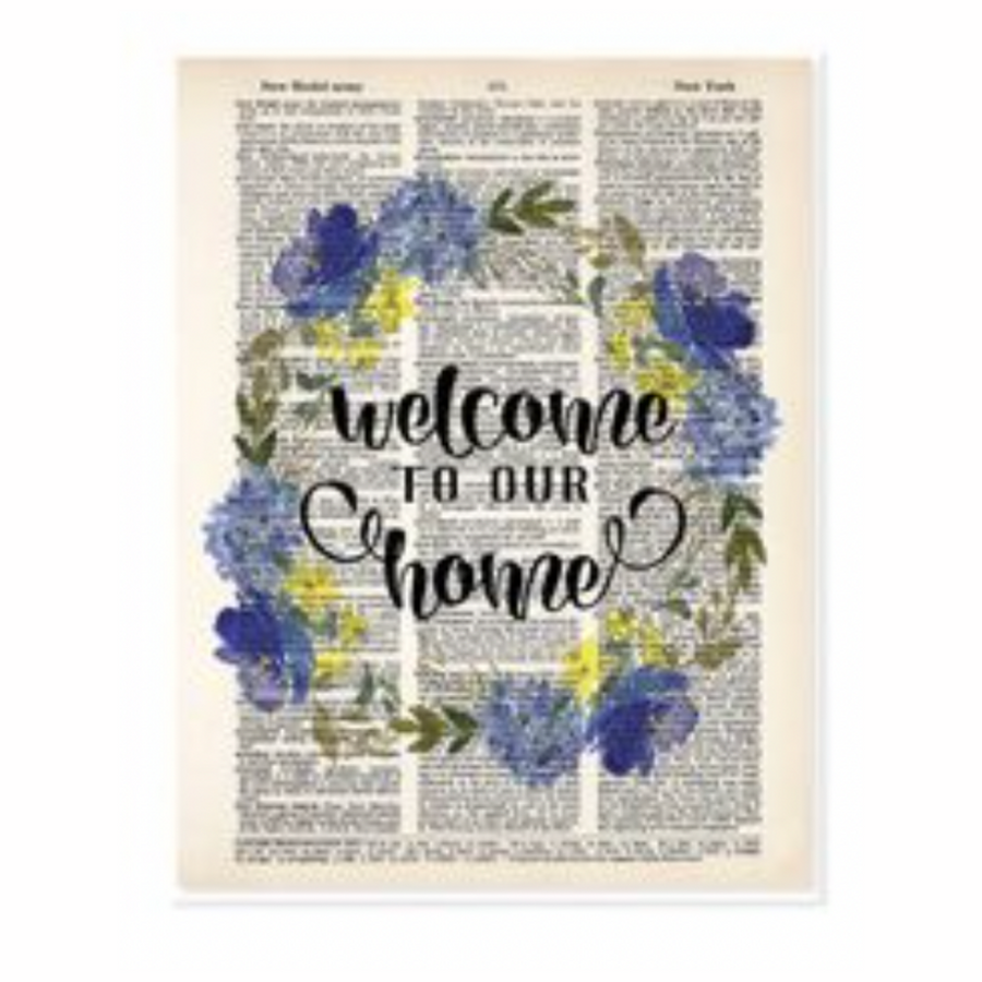 "Welcome to Our Home" Dictionary Print