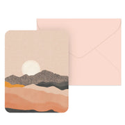 Sun On The Horizon Artisan Note Cards