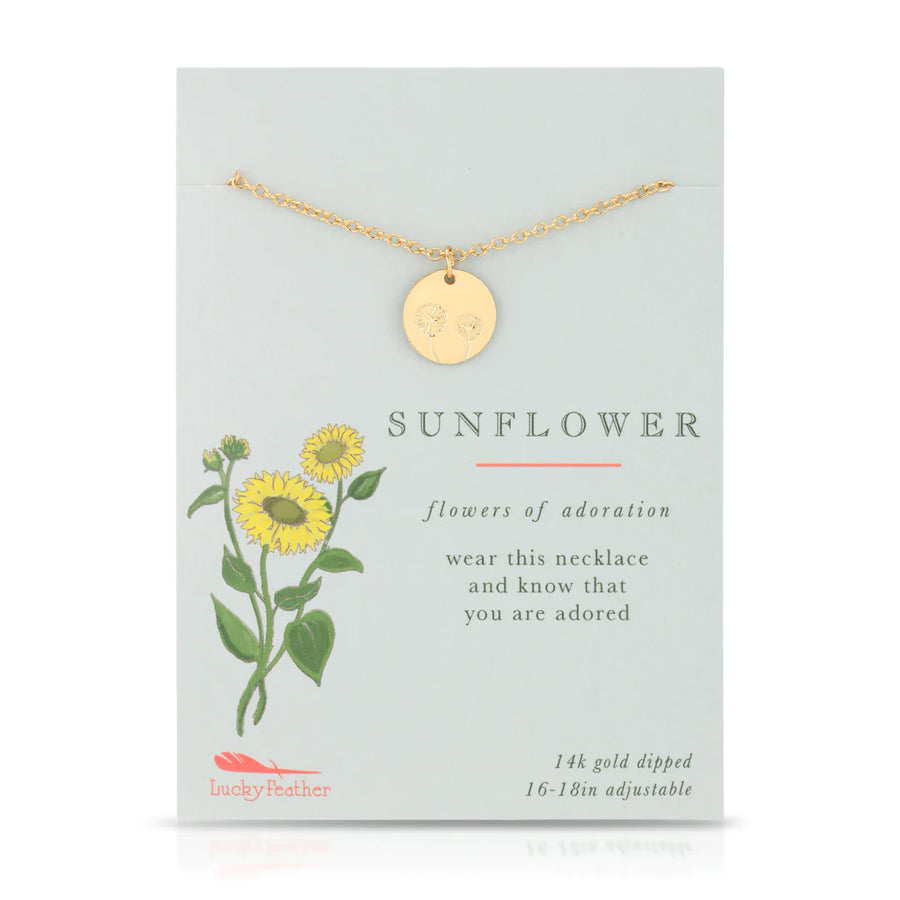 Botanical Necklace - Sunflower