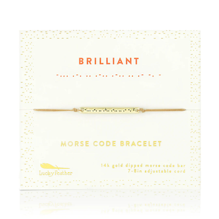 Morse Code Bar Bracelet - Brilliant