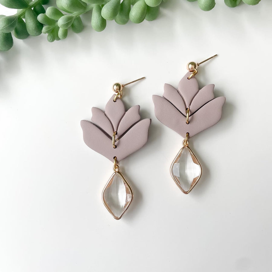 Isabella Charm | Lilac  | Clay Earrings