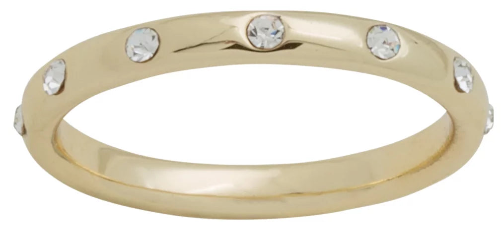 Eternity CZ Gold Layers Ring