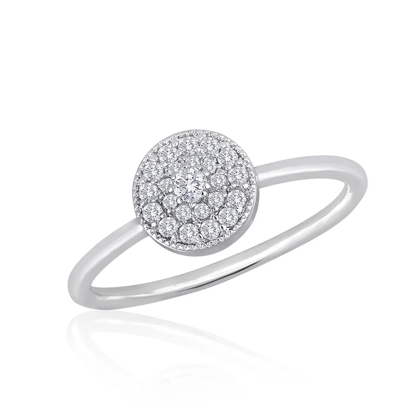 Round CZ Stack Ring